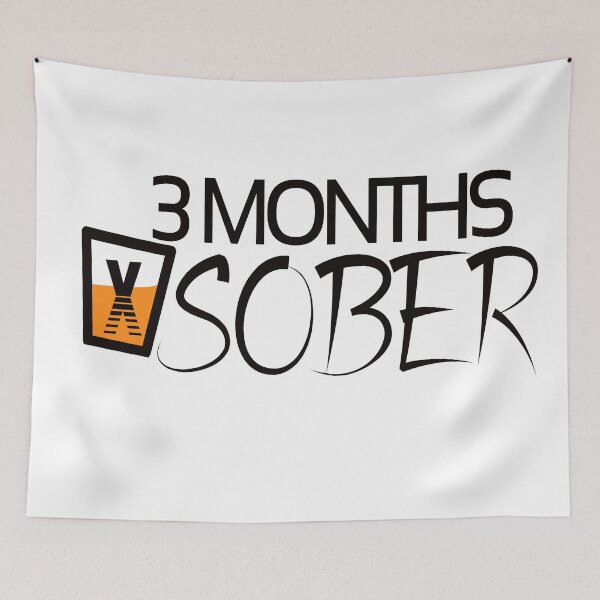 Item preview, 3 Months Sober | Sober Life  designed and sold by Popular-Designz.