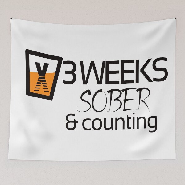 Item preview, 3 Weeks Sober | Sober Life  designed and sold by Popular-Designz.