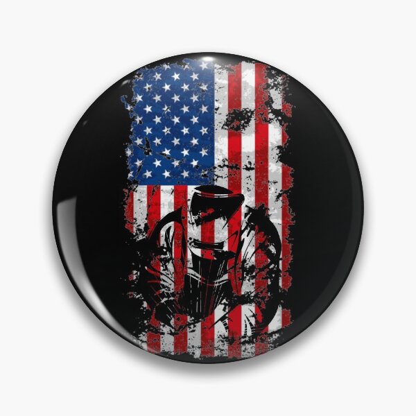 Artikelvorschau, American Flag Welder Patriotic Welder Men's Welding Gift Gear entworfen und verkauft von DynamicDesign.