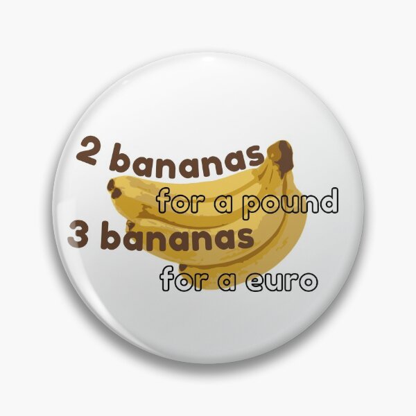 Item preview, 2 bananas for a pound 3 bananas for a euro designed and sold by missmarilee.