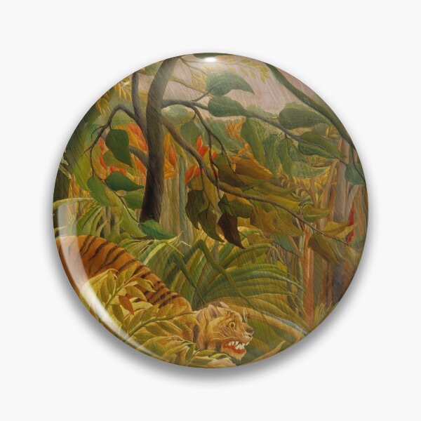 Item preview, Henri rousseau - Tiger in a Tropical Storm designed and sold by Vivanne-art.