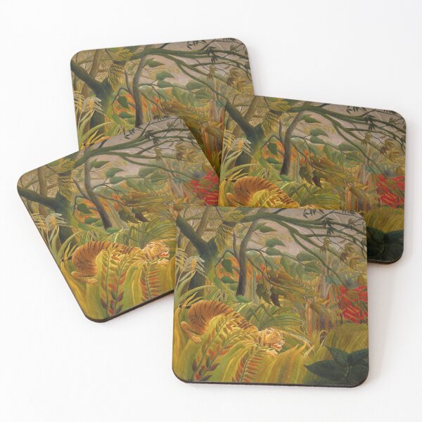 Item preview, Henri rousseau - Tiger in a Tropical Storm designed and sold by Vivanne-art.
