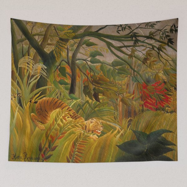 Item preview, Henri rousseau - Tiger in a Tropical Storm designed and sold by Vivanne-art.