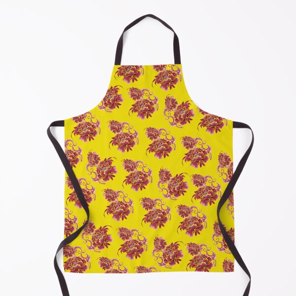 Item preview, Red Chinese Flower Pattern designed and sold by Supun Dinusha.