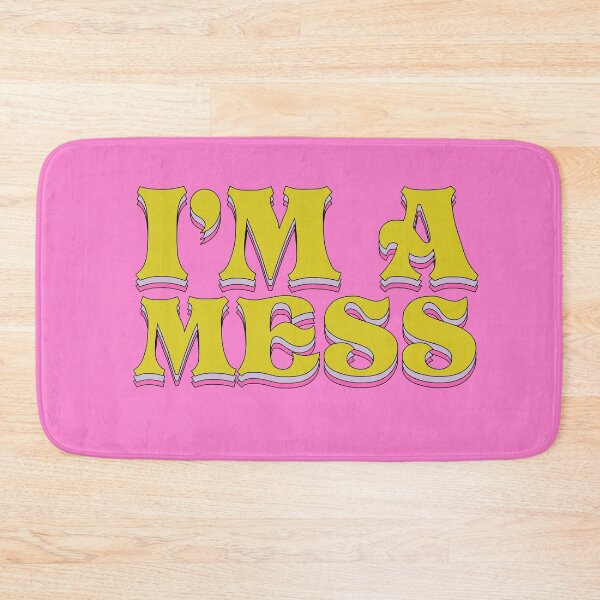 Item preview, I'm a mess | minimal typography design designed and sold by Printed Delights Co..