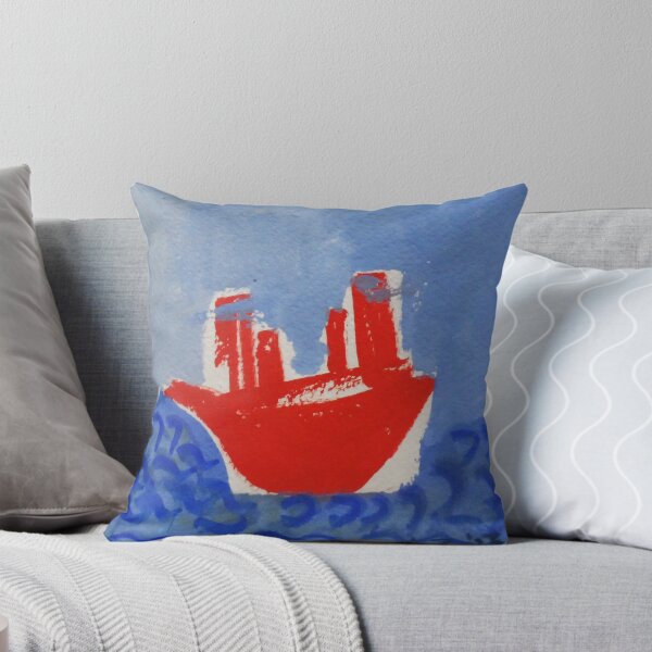 Item preview, red boat designed and sold by AgnesZirini.