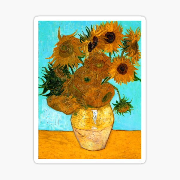 Item preview, Van Gogh - Still Life Vase with 12 Sunflowers designed and sold by NewNomads.