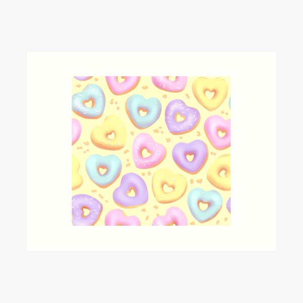 I Heart Donuts! Art Print
