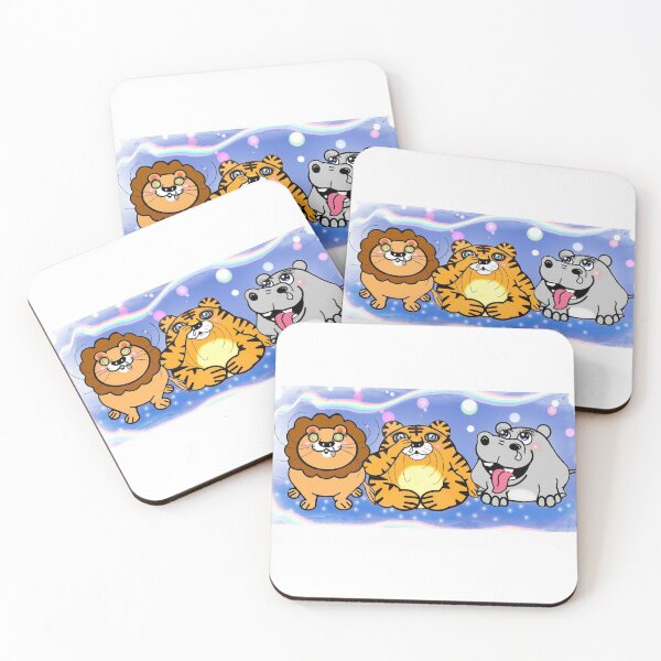Item preview, Running nose - tiger , lion and hippo  designed and sold by Shirley cute art .