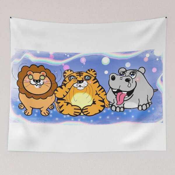 Item preview, Running nose - tiger , lion and hippo  designed and sold by Shirley cute art .