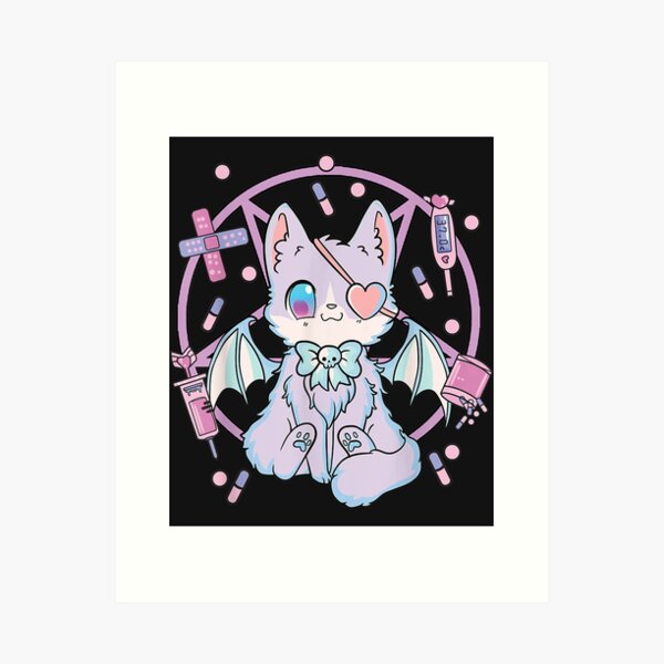 Download Caption: Menhera Chan - Cute Pastel Goth Aesthetic Wallpaper