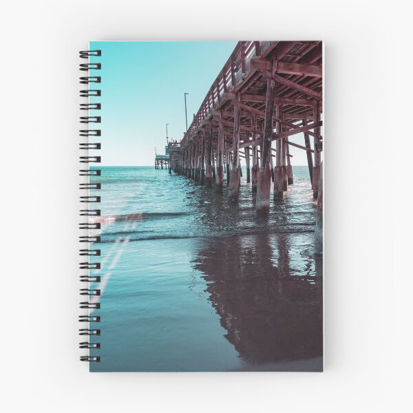 Item preview, Long Shadows in Mint Green and Pink - Californian Cool Under the Newport Beach Pier designed and sold by Georgia Mizuleva.
