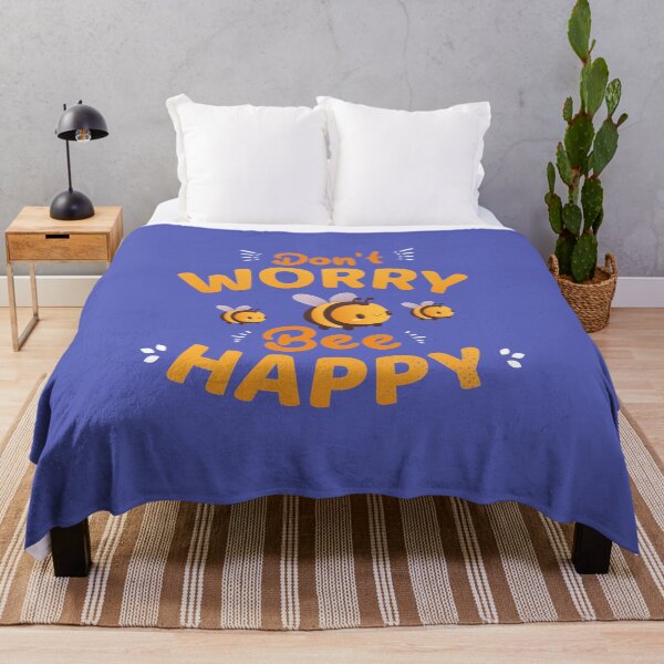 Item preview, don't worry bee happy - motivational designed and sold by DahiyaTees.