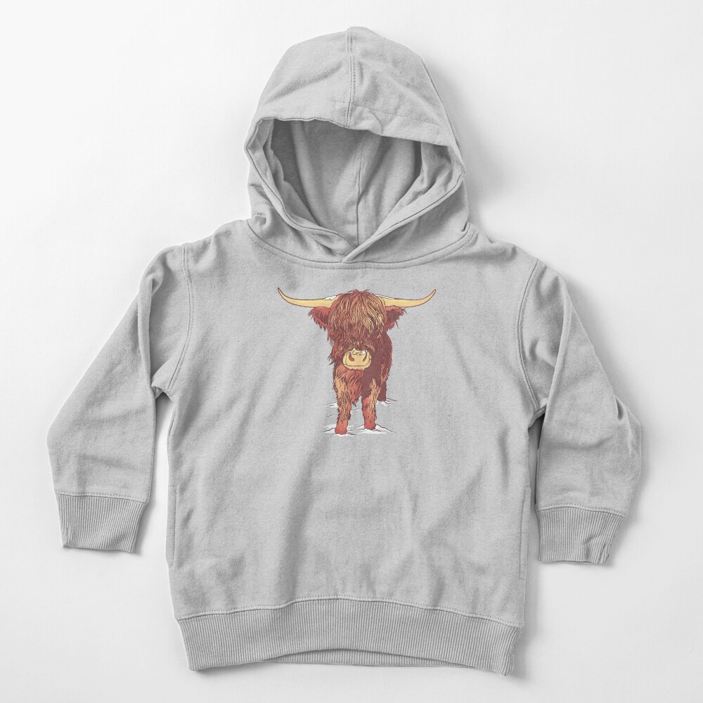 Scottish highland cattle Toddler Pullover Hoodie