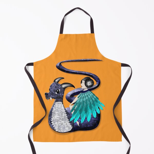 Item preview, Feathered Princess Riding a Blue Dragon - Fantasy designed and sold by MondaysChild.