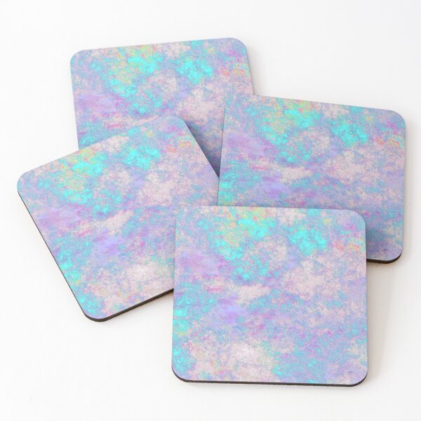 Item preview, Aqua Teal Purple Pink Lavendar Watercolor Paint Abstract designed and sold by PeriodicLabel.