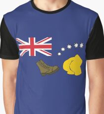 The Simpsons – Australian Flag, Boot, Australian Graphic T-Shirt