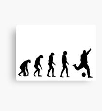 Evolved to play Soccer Canvas Print