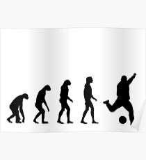 Evolved to play Soccer Poster