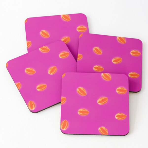 Item preview, Pucker Up - Hot Pink & Orange designed and sold by Aged 2 Perfection.