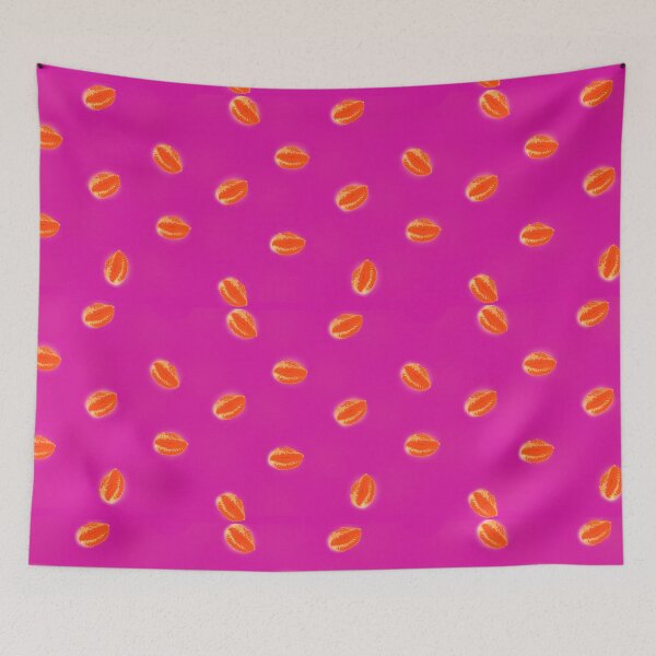 Item preview, Pucker Up - Hot Pink & Orange designed and sold by Aged 2 Perfection.