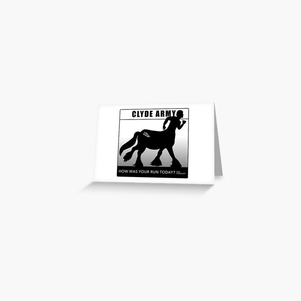 Clyde Army 2016/black Greeting Card
