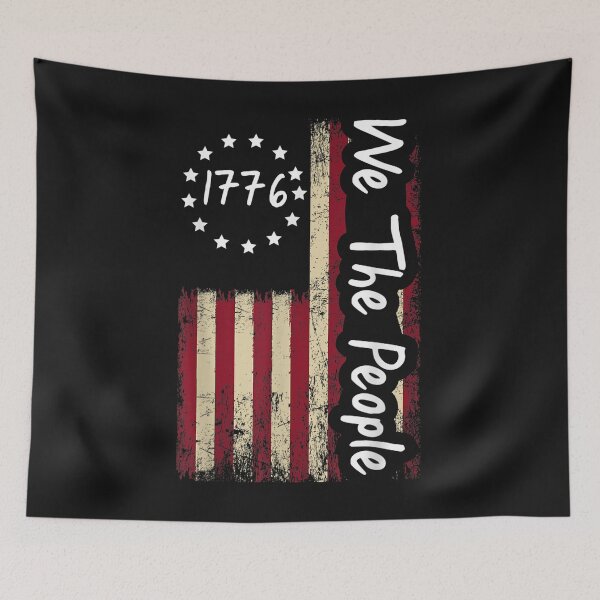 Aperçu de l'œuvre 1776 We The People Patriotic American Constitution T-Shirt créée et vendue par Dragon-Copeha.