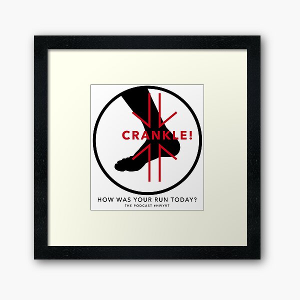 Crankle 2016black Framed Art Print