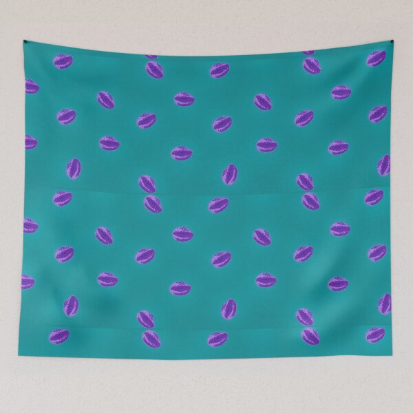 Item preview, Pucker Up - Turquoise & Purple designed and sold by Aged 2 Perfection.