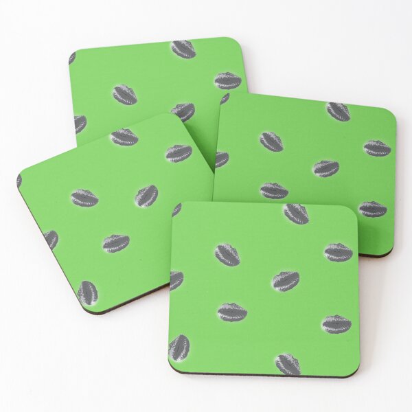 Item preview, Pucker Up - Green & Silver designed and sold by Aged 2 Perfection.