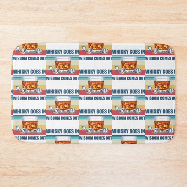 Item preview, Whisky Goes In Wisdom Comes Out Funny Whisky Drinking Design designed and sold by justjonboy.