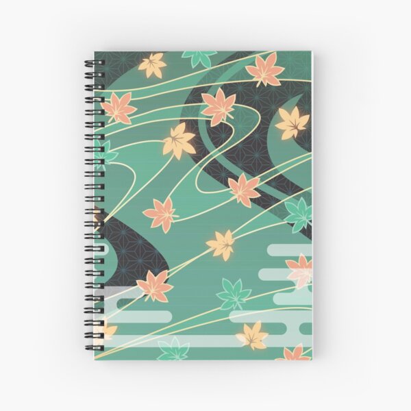 Kazuha Anemo Maple Pattern Spiral Notebook