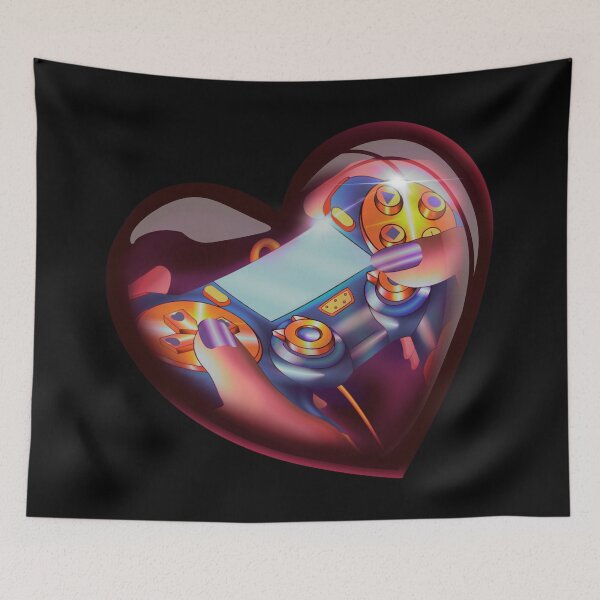 Item preview, Bubble Heart Video Game Controller designed and sold by GlaDyxies.