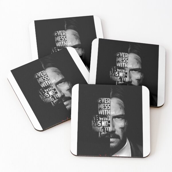 Item preview, Black and white John Wick quote Keanu Reeves Halloween Christmas Classic designed and sold by KeanuHungReeves.