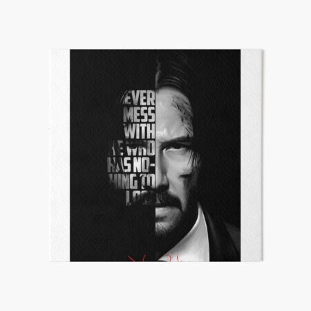 Item preview, Schwarz-weißes John Wick-Zitat Keanu Reeves Halloween Christmas Classic designed and sold by KeanuHungReeves.