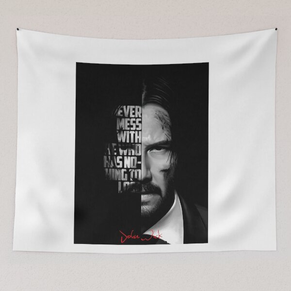 Item preview, Black and white John Wick quote Keanu Reeves Halloween Christmas Classic designed and sold by KeanuHungReeves.