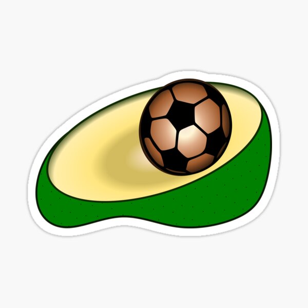 Item preview, Avocado football designed and sold by minimalartstory.