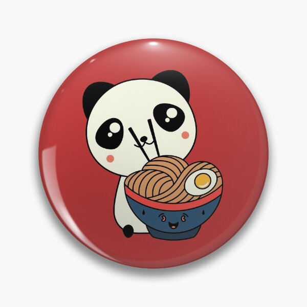 Item preview, Kawaii panda eat ramen noodle soup designed and sold by ciaobebo.