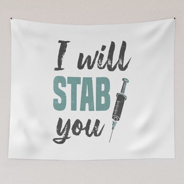 Item preview, I Will Stab You Nurse designed and sold by InsidePint.