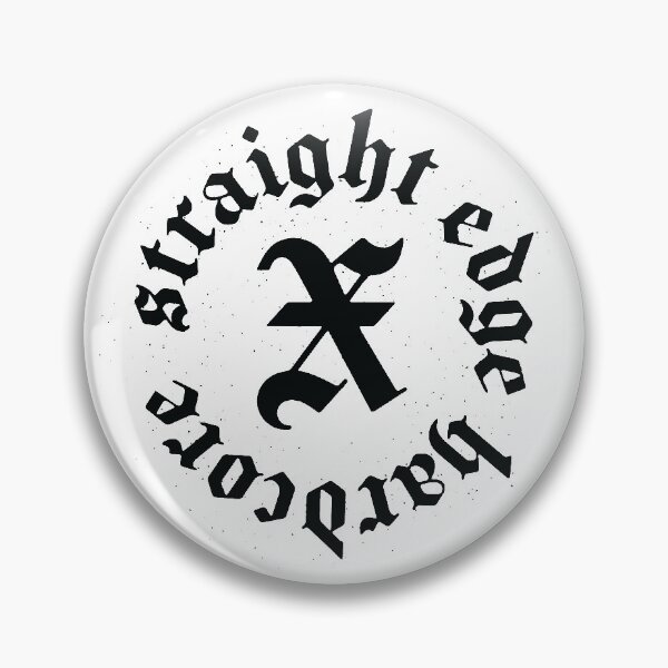 Item preview, Straight Edge Hardcore black letter textured designed and sold by Ryan Taft.
