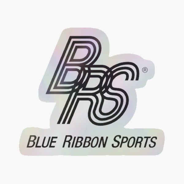 Blue Ribbon Sports nike logo 1961 Sticker by funae design Redbubble