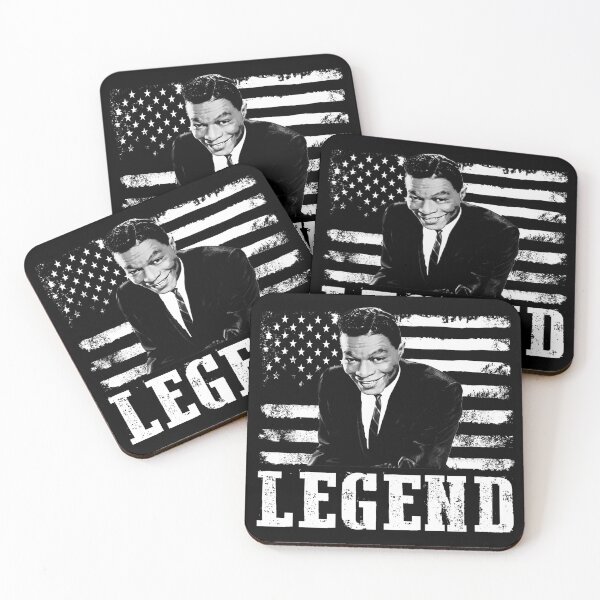 Item preview, Distressed American Flag Nat King Cole Music Legend designed and sold by naudzwijsen.