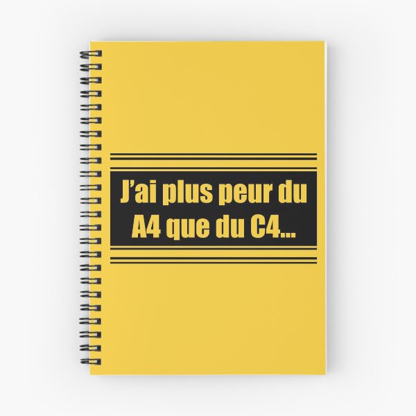 Item preview, "I'm more afraid of A4 (sheet) than C4 (explosive)" French version designed and sold by GlaDyxies.