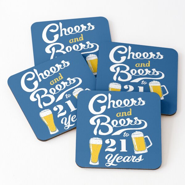 Item preview, Cheers and Beers to 21 years - Funny 21th Birthday  designed and sold by NUMAcreations.