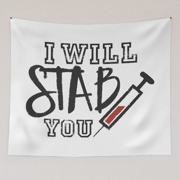 Item preview,  I Will Stab You Nurse designed and sold by InsidePint.
