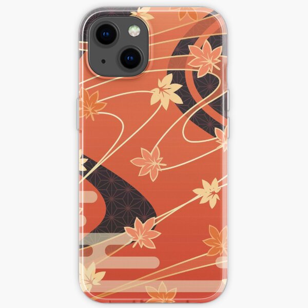 Kaedehara Kazuha Maple Pattern iPhone Soft Case