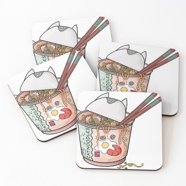 Item preview, Messy Cat Noodlebox with Chopsticks designed and sold by catnoodles-.