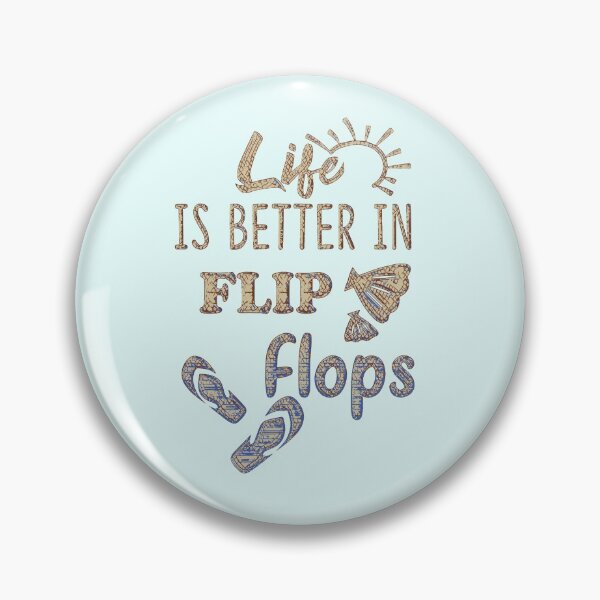 Artikelvorschau, Das Leben ist besser in Flip-Flops. entworfen und verkauft von CristalleLisa.