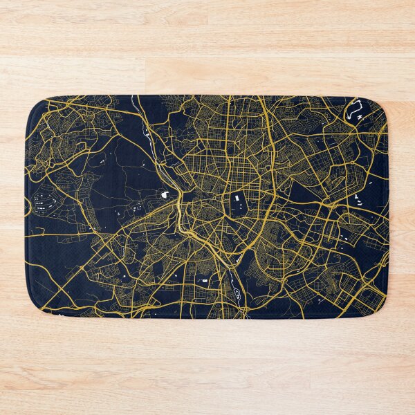 Item preview, Madrid City Map of Spain - Gold Art Deco designed and sold by deMAP.