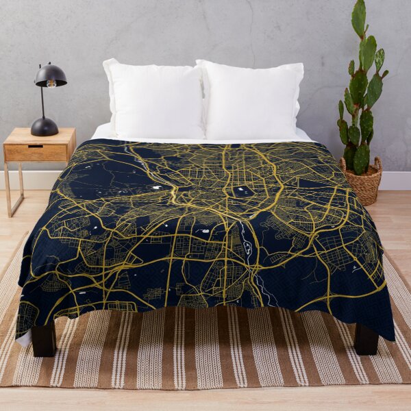 Item preview, Madrid City Map of Spain - Gold Art Deco designed and sold by deMAP.